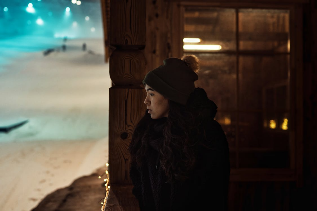 Micro-retirement search trend reflected in someone standing quietly away from daily work